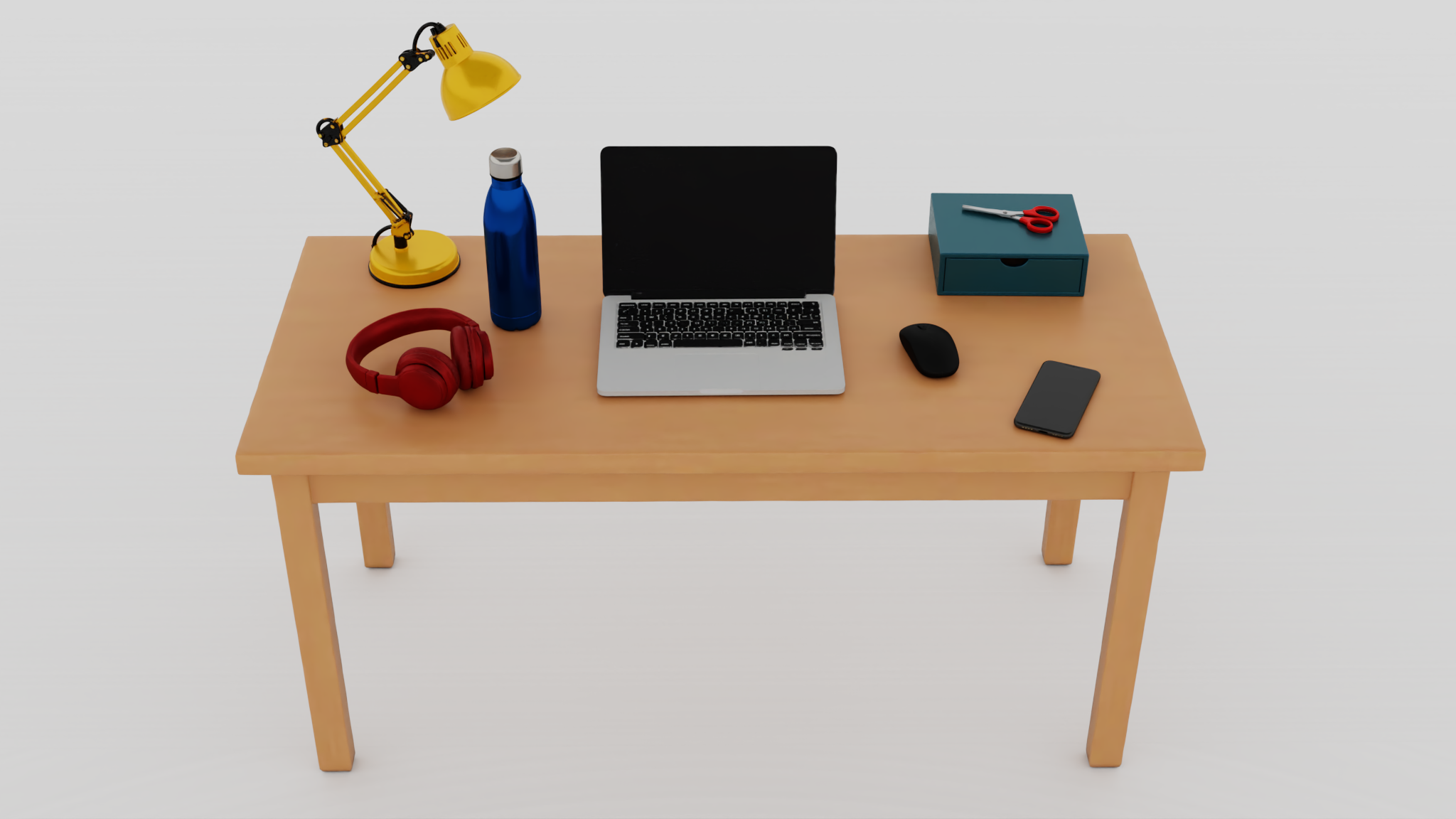 ArticuTable scene rendered in Isaac Sim
